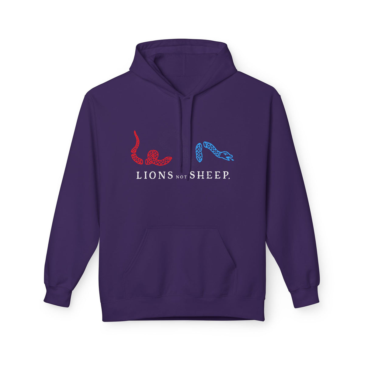 Lions Not Sheep "Join or Die" Softstyle Fleece Hoodie