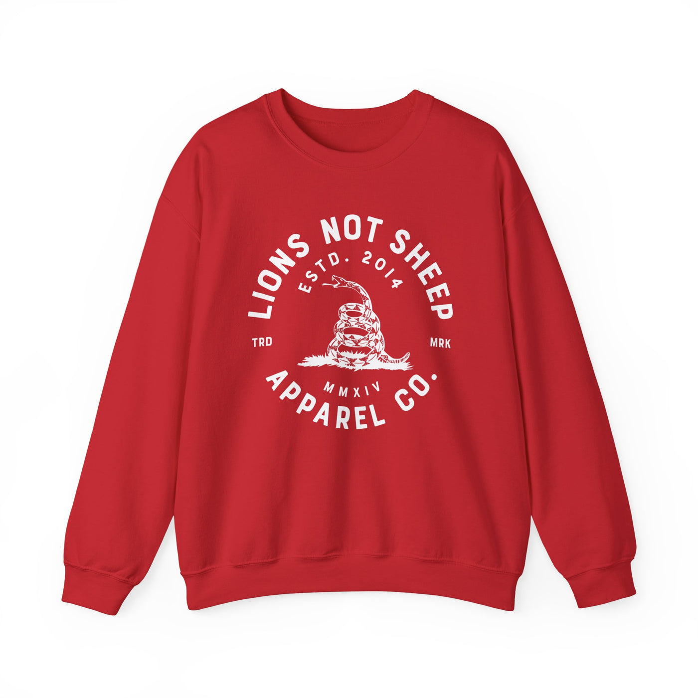 Lions Not Sheep "Don't Tread on Me" Unisex Crewneck Sweatshirt