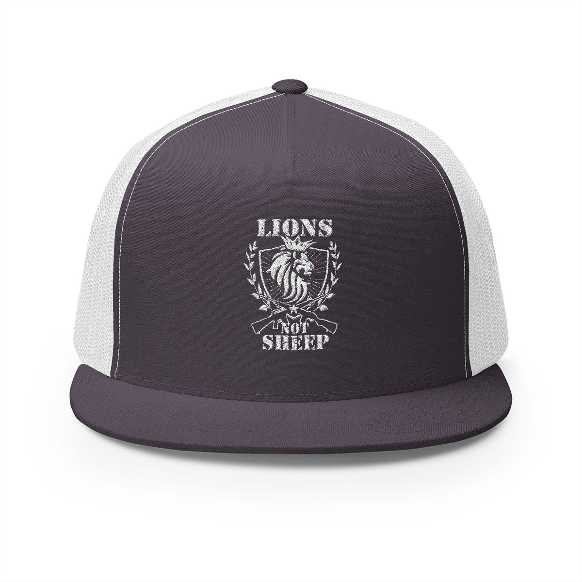 Lions Not Sheep &quot;Rifle&quot; 5 Panel Trucker Hat - Dark Version