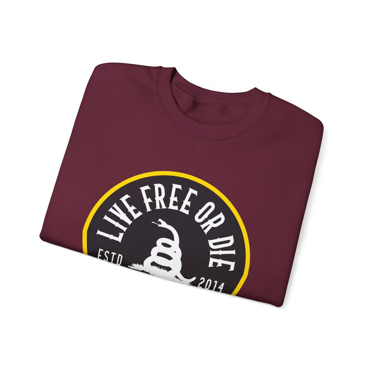 Lions Not Sheep "Live Free or Die" Unisex Crewneck Sweatshirt