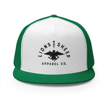 Lions Not Sheep "Vintage Eagle" 5 Panel Trucker Hat - Light Version Old