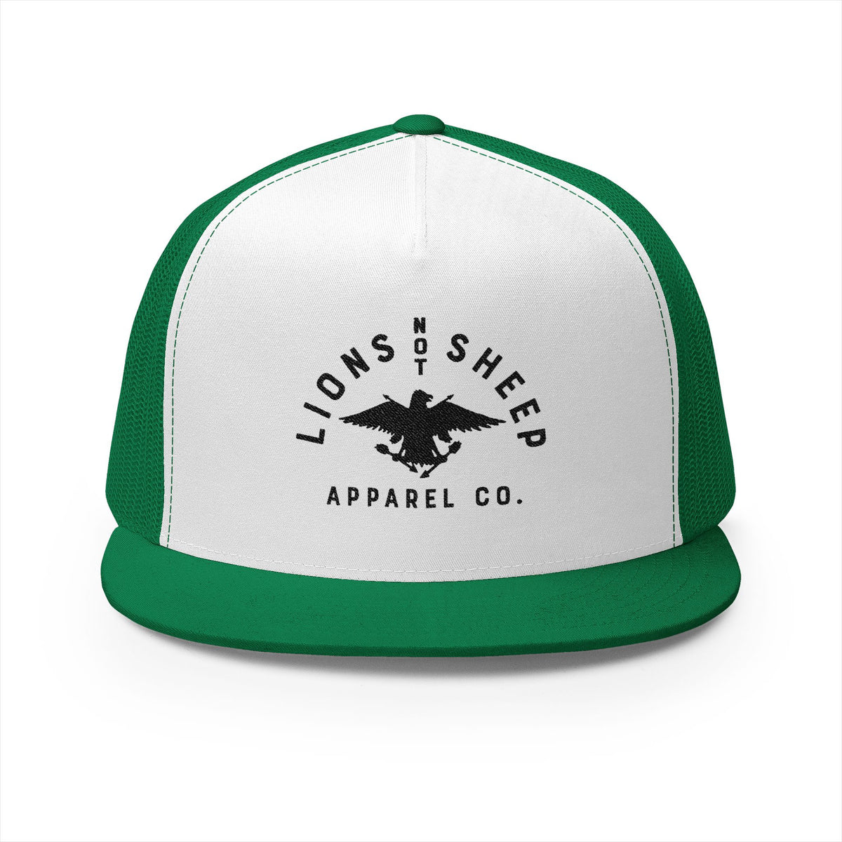 Lions Not Sheep &quot;Vintage Eagle&quot; 5 Panel Trucker Hat - Light Version