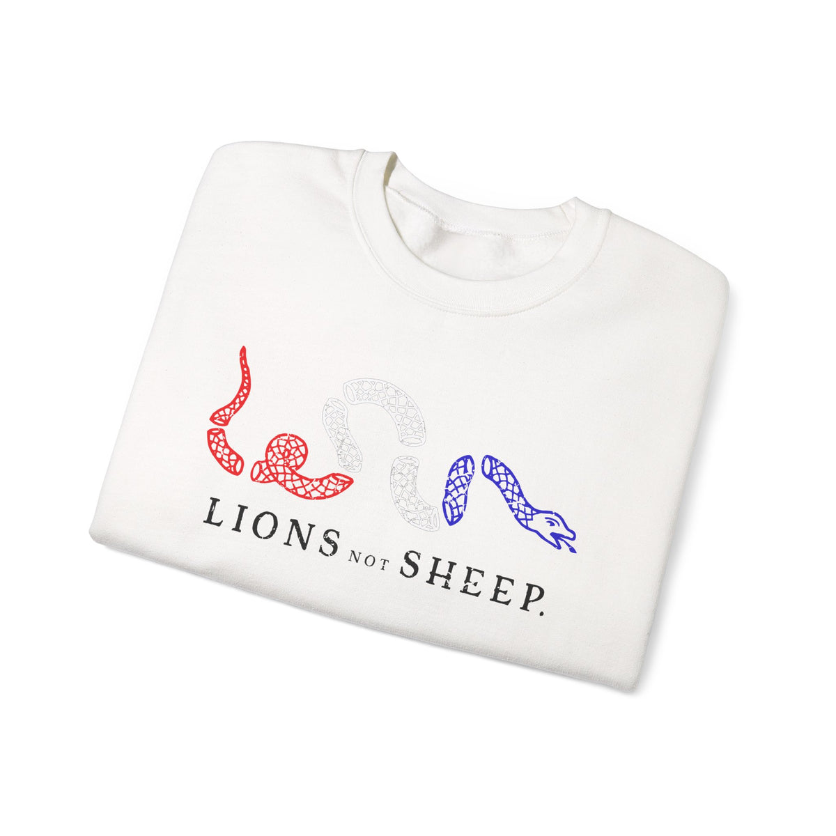 Lions Not Sheep "Join or Die" Unisex Crewneck Sweatshirt