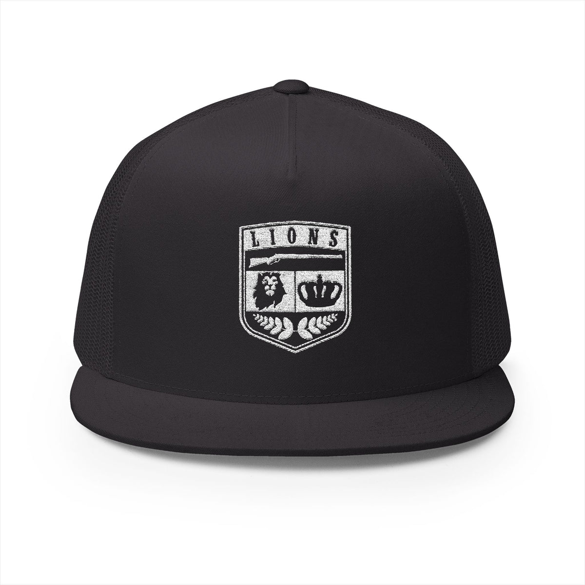 Lions Not Sheep &quot;Crest&quot; 5 Panel Trucker Hat - Dark Version