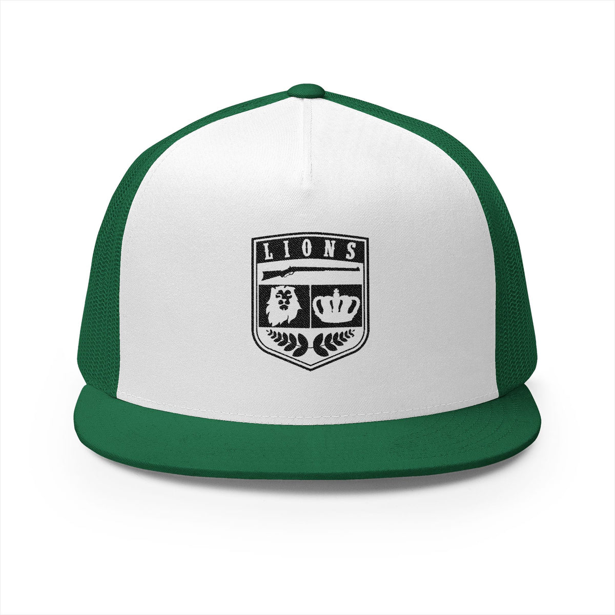Lions Not Sheep &quot;Crest&quot; 5 Panel Trucker Hat - Light Version