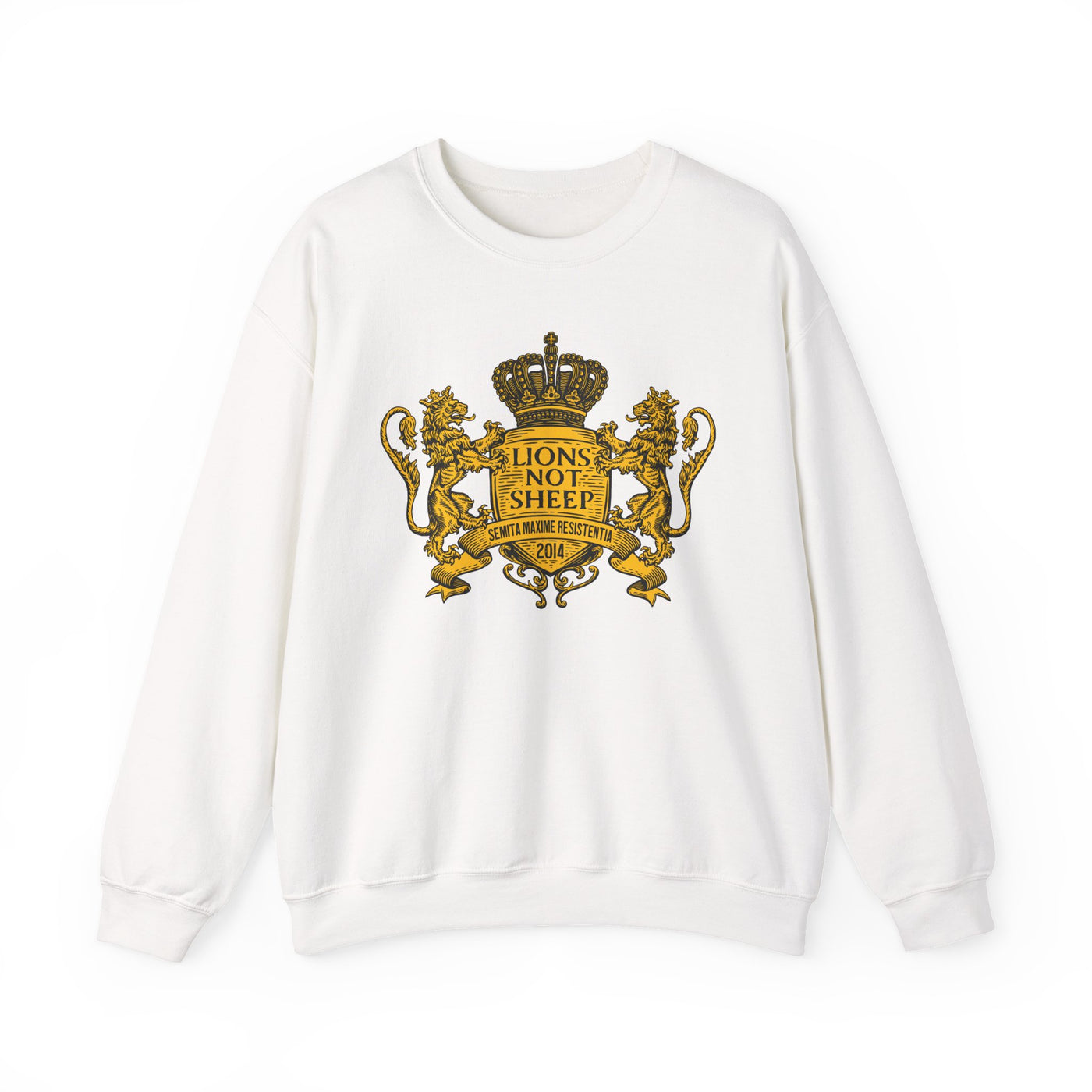 Lions Not Sheep "Coat of Arms" Unisex Crewneck Sweatshirt