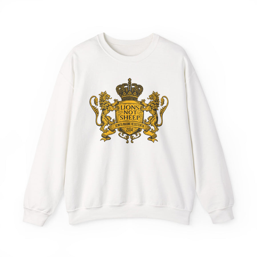 Lions Not Sheep "Coat of Arms" Unisex Crewneck Sweatshirt