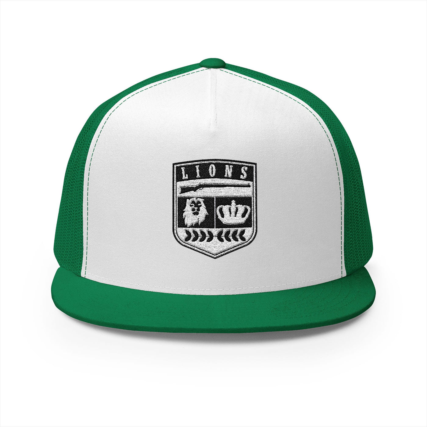 Lions Not Sheep "Crest" 5 Panel Trucker Hat - Light Version Old