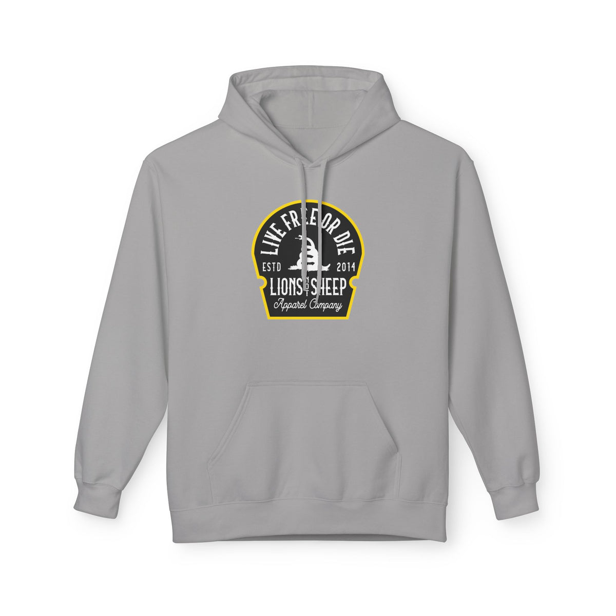 Lions Not Sheep "Live Free or Die" Softstyle Fleece Hoodie