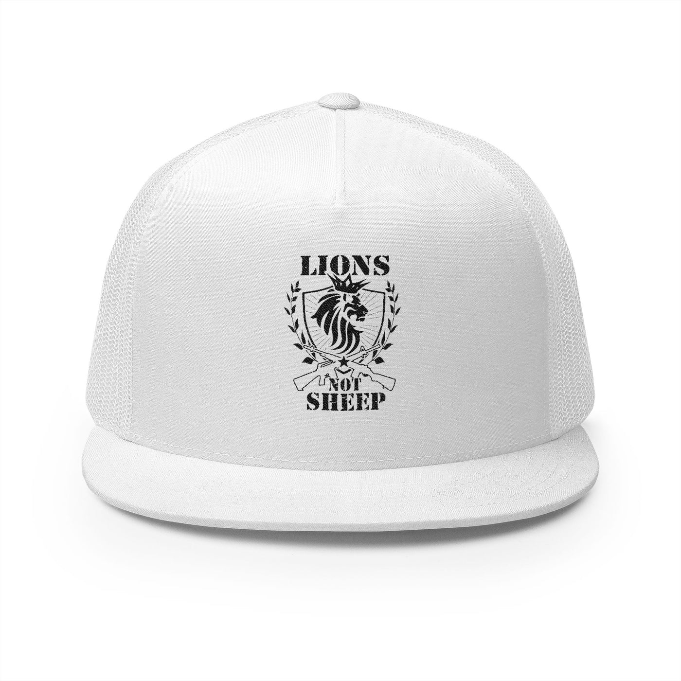 Lions Not Sheep "Rifle" 5 Panel Trucker Hat - Light Version Old