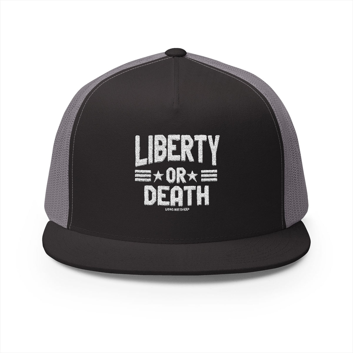 Lions Not Sheep &quot;Liberty or Death&quot; 5 Panel Trucker Hat - Dark Version