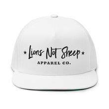 Lions Not Sheep "Apparel Co." Flat Bill Hat - Light Version Old