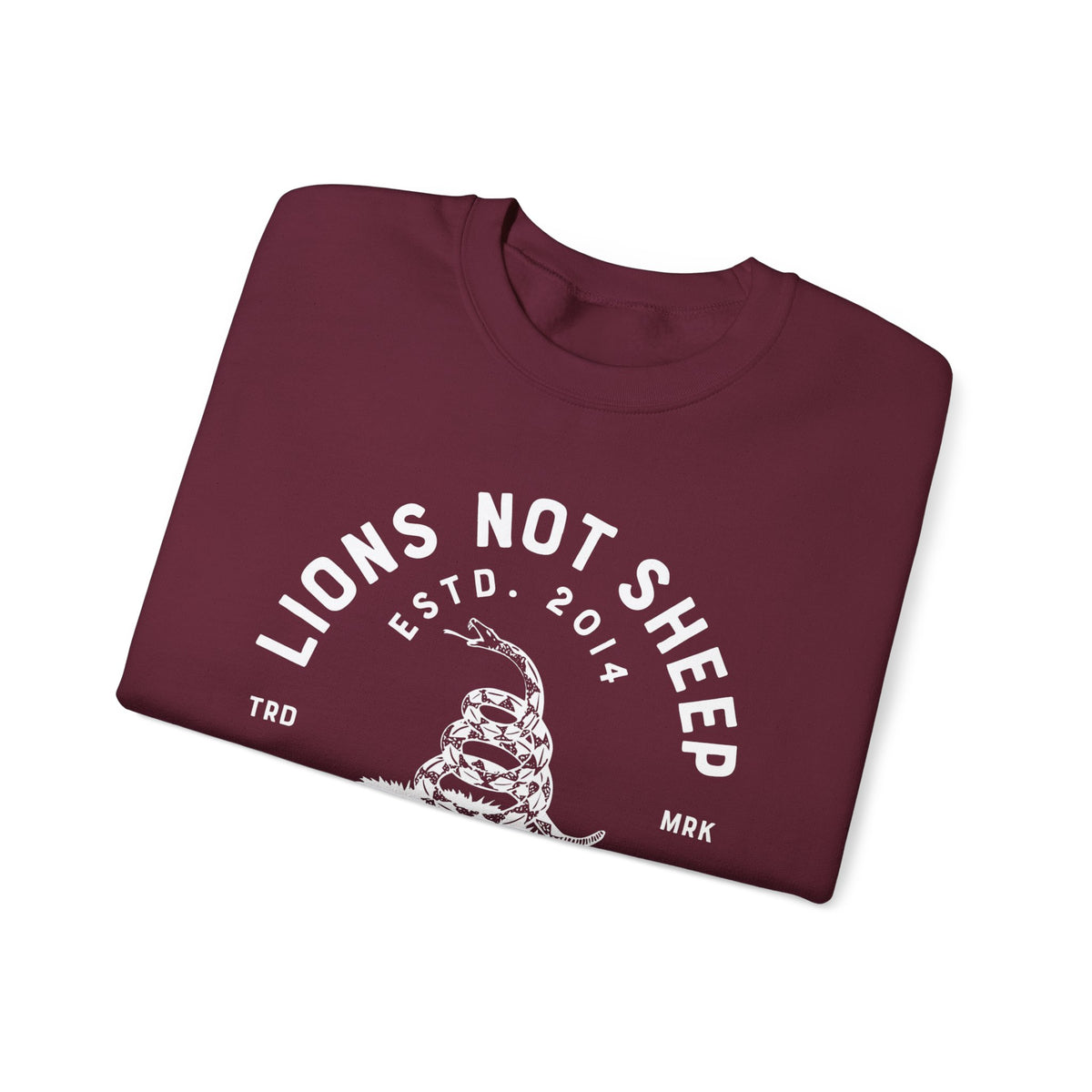 Lions Not Sheep "Don't Tread on Me" Unisex Crewneck Sweatshirt