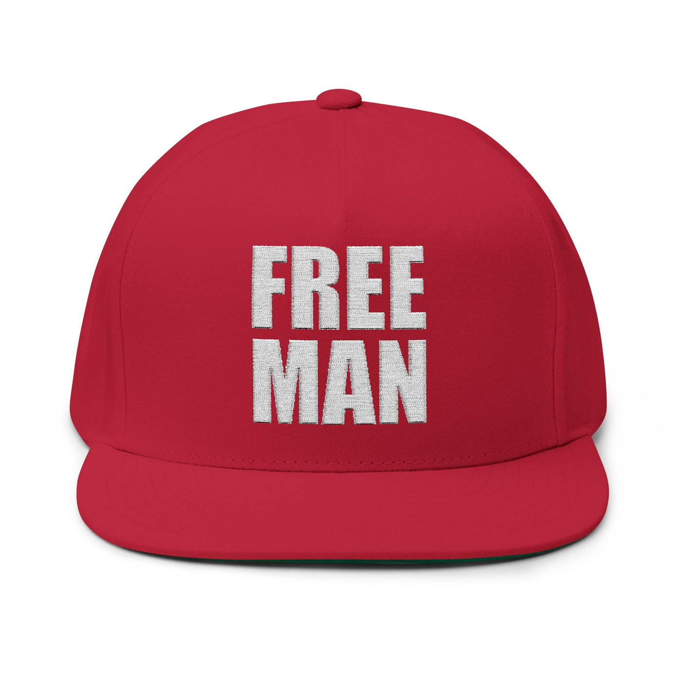 Lions Not Sheep "Free Man" Flat Bill Hat - Dark Version Old