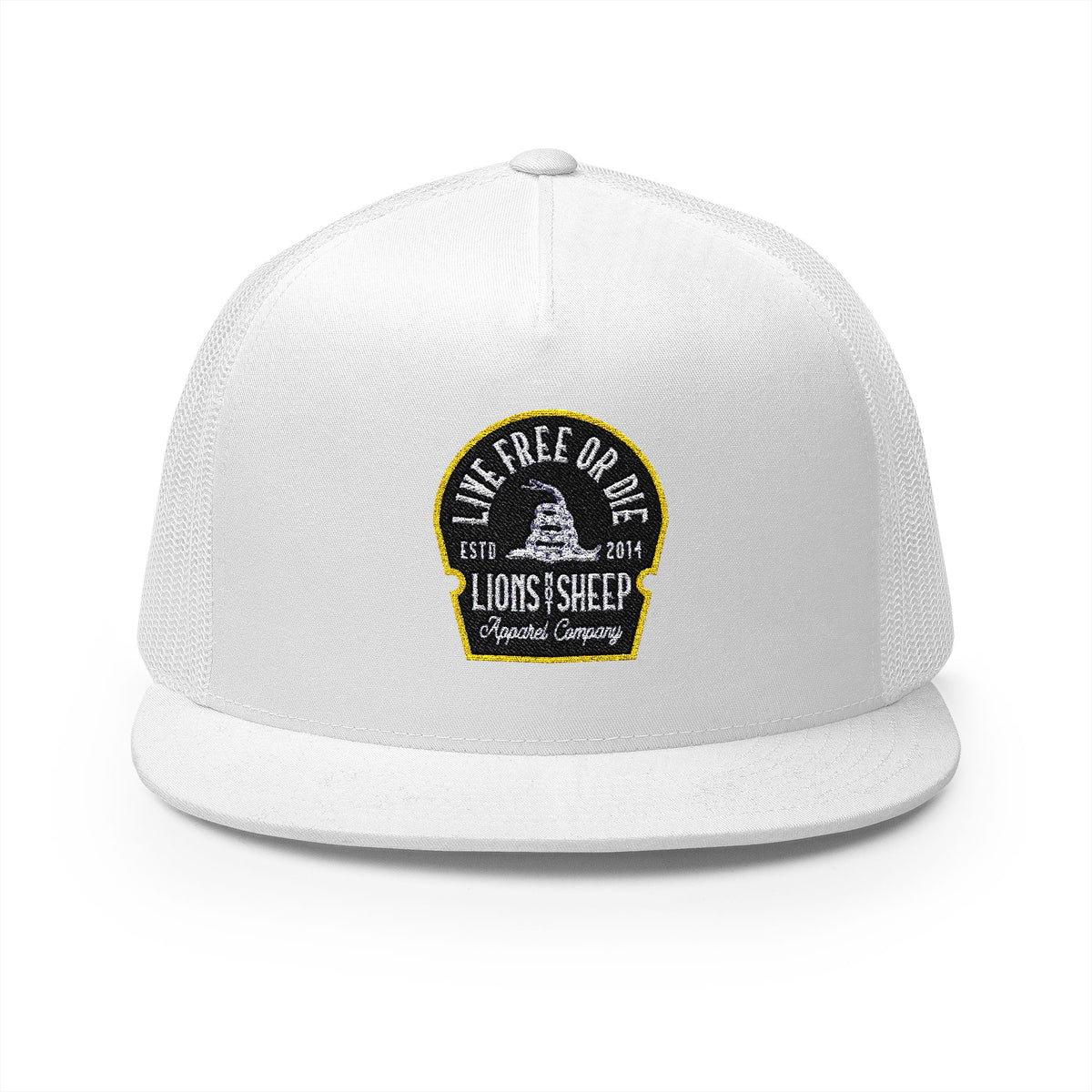 Lions Not Sheep &quot;Live Free or Die&quot; 5 Panel Trucker Hat