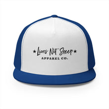 Lions Not Sheep "Apparel Co." 5 Panel Trucker Hat - Light Version Old
