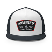 Lions Not Sheep "Lead From the Front" 5 Panel Trucker Hat Old