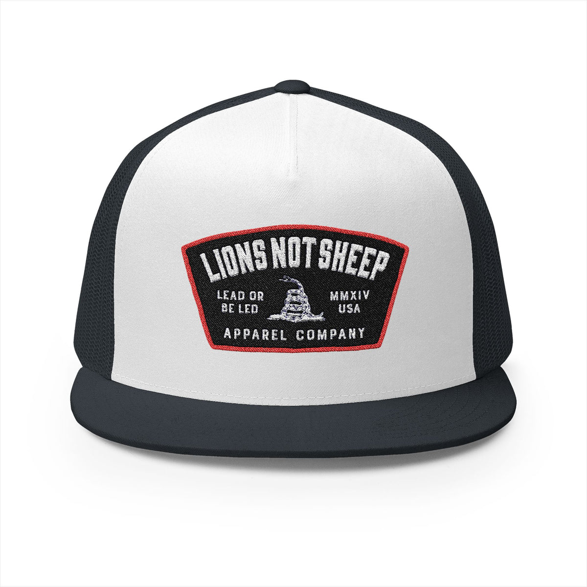 Lions Not Sheep &quot;Lead From the Front&quot; 5 Panel Trucker Hat