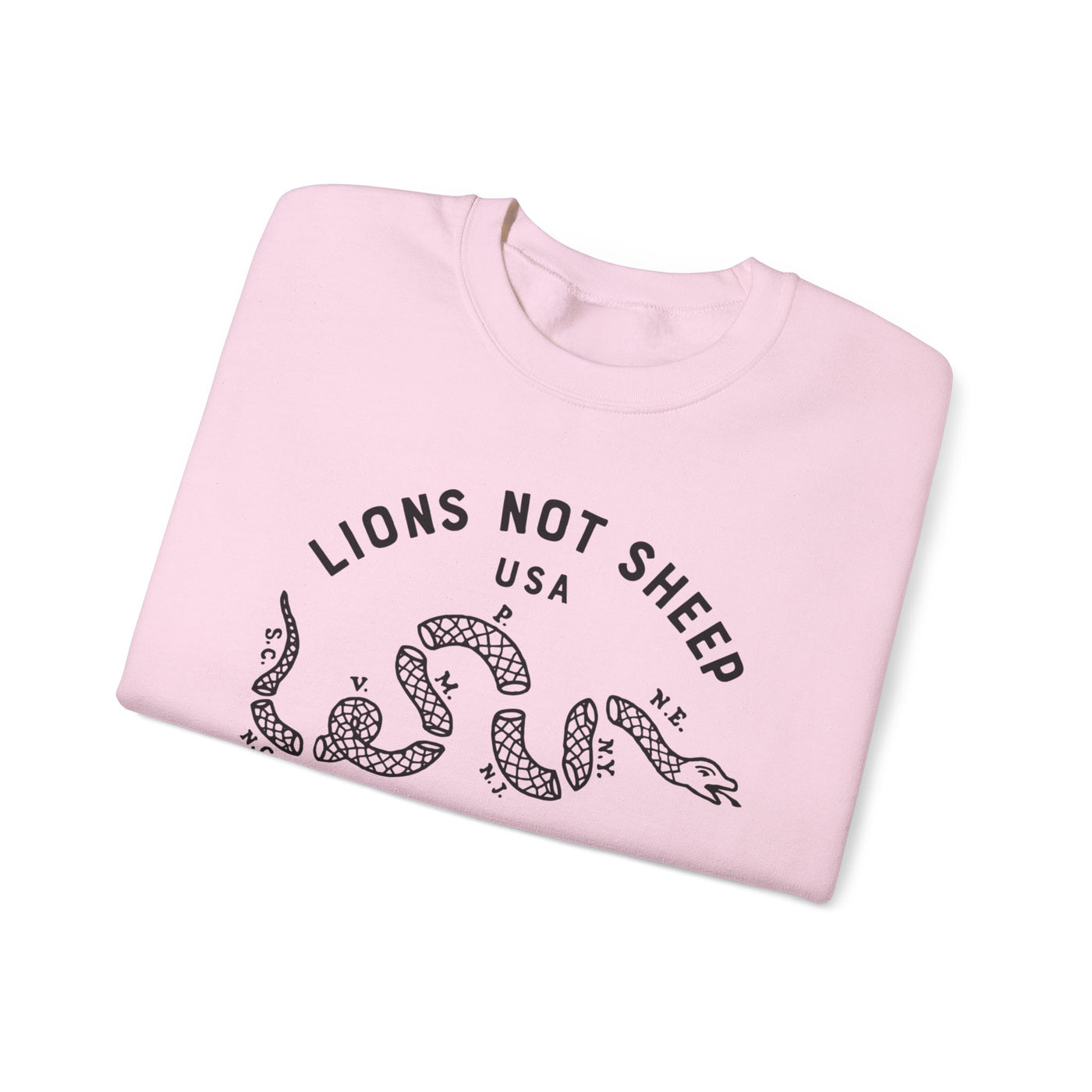 Lions Not Sheep "Vintage Snake" Unisex Crewneck Sweatshirt