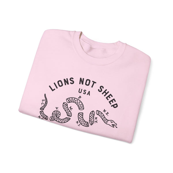 Lions Not Sheep "Vintage Snake" Unisex Crewneck Sweatshirt