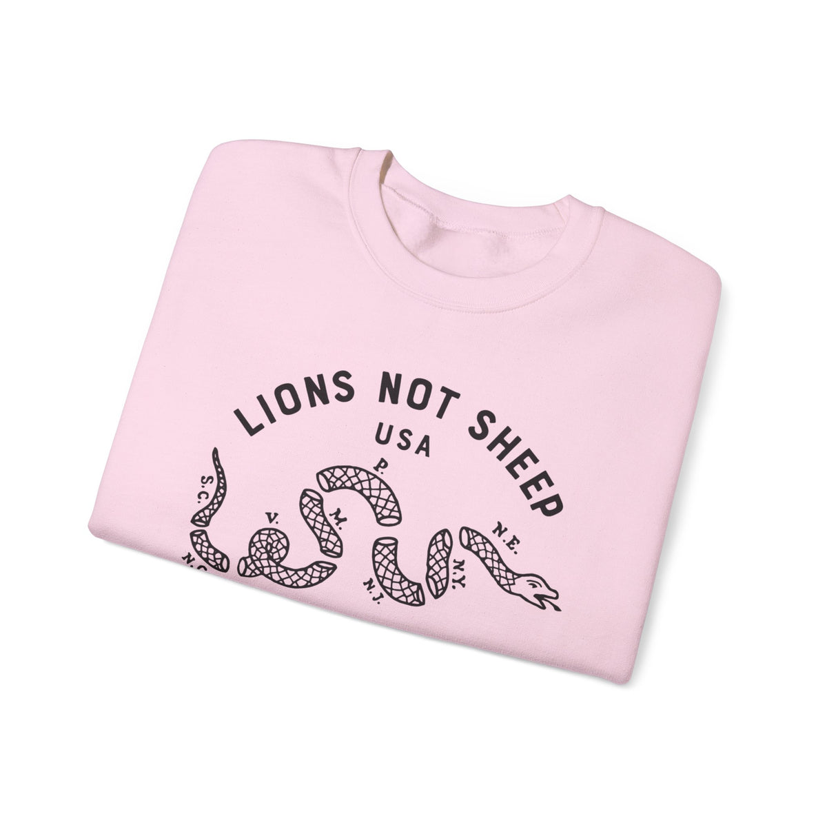 Lions Not Sheep "Vintage Snake" Unisex Crewneck Sweatshirt