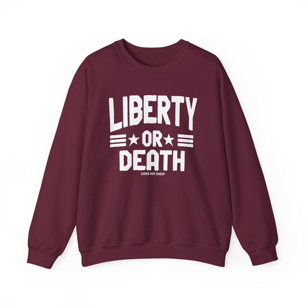 Lions Not Sheep "Liberty or Death" Unisex Crewneck Sweatshirt