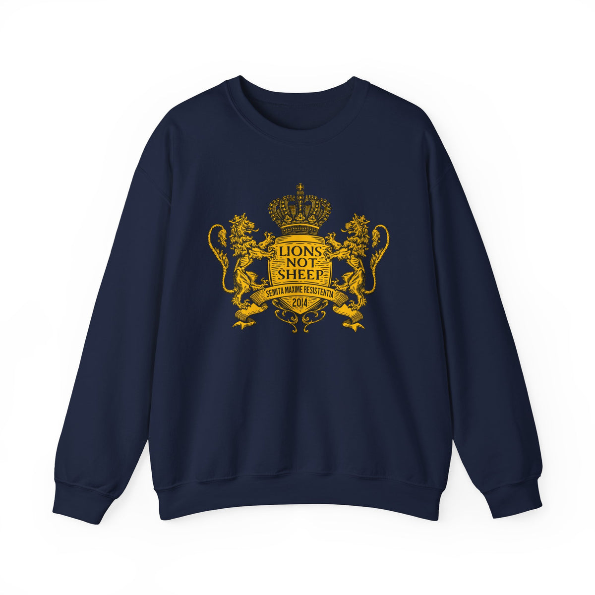 Lions Not Sheep "Coat of Arms" Unisex Crewneck Sweatshirt