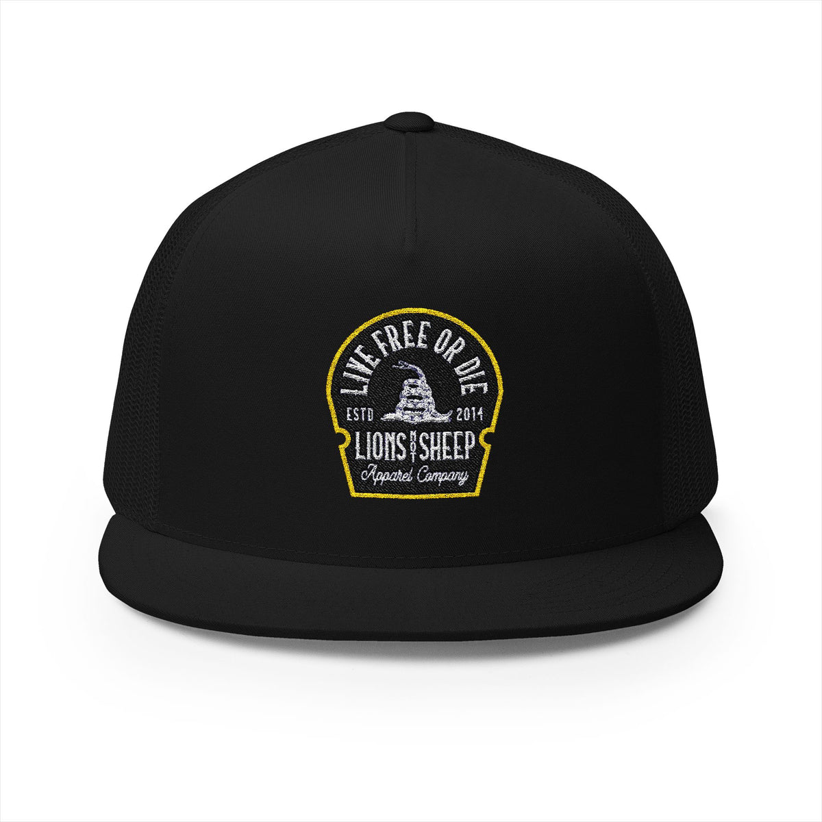 Lions Not Sheep &quot;Live Free or Die&quot; 5 Panel Trucker Hat