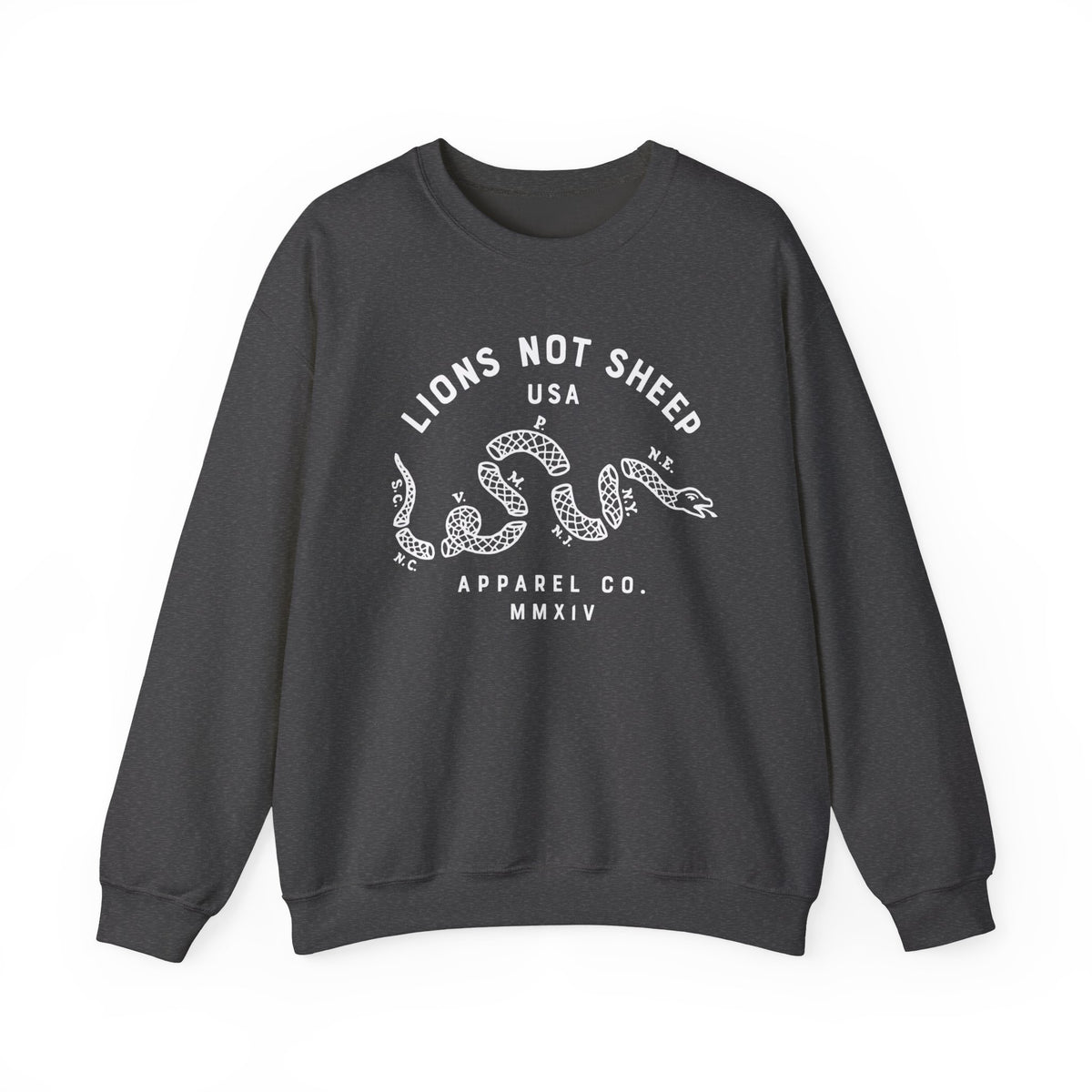Lions Not Sheep "Vintage Snake" Unisex Crewneck Sweatshirt