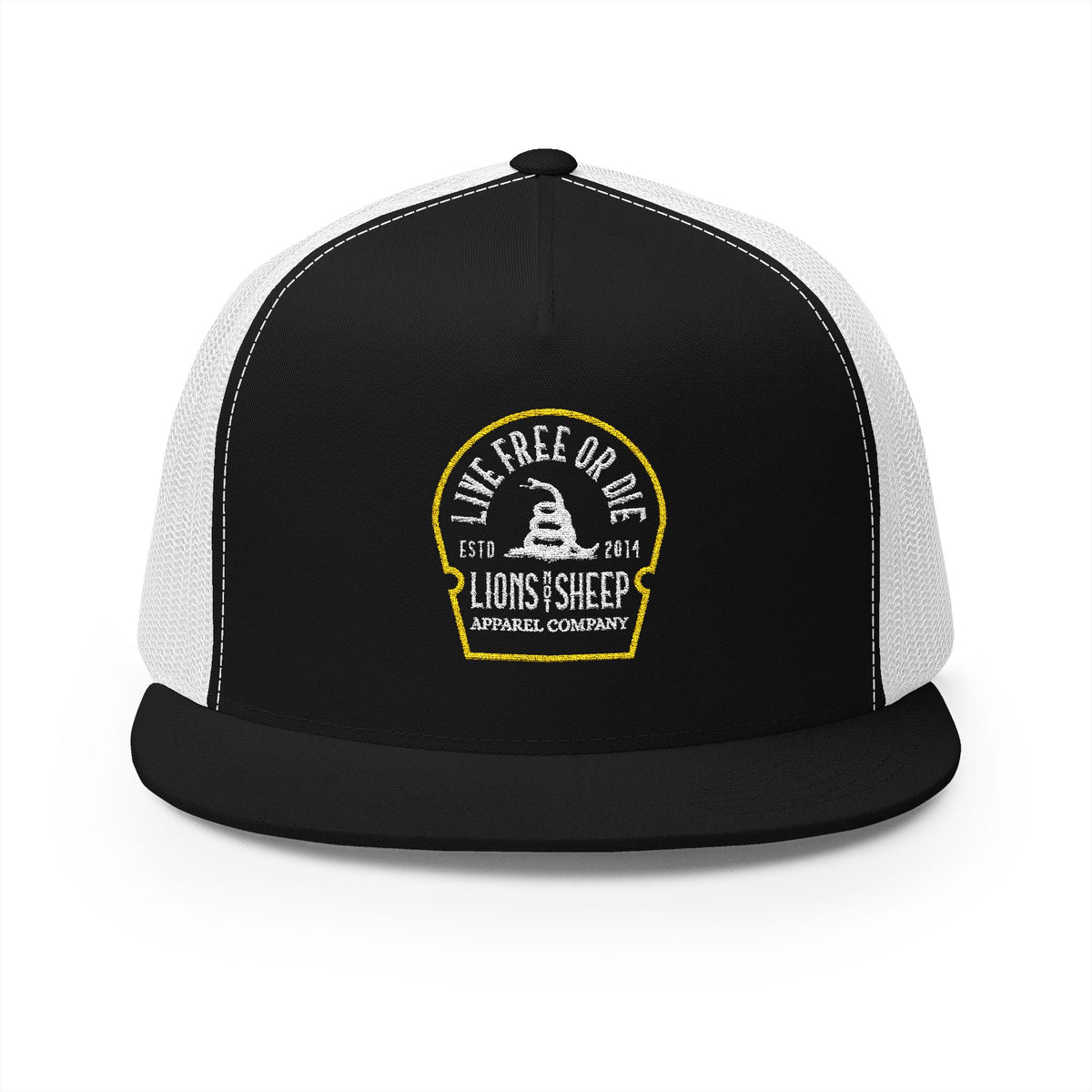 Lions Not Sheep &quot;Live Free or Die&quot; 5 Panel Trucker Hat