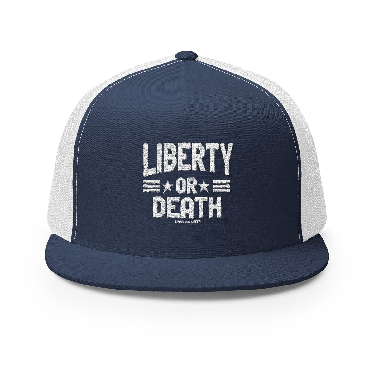 Lions Not Sheep &quot;Liberty or Death&quot; 5 Panel Trucker Hat - Dark Version