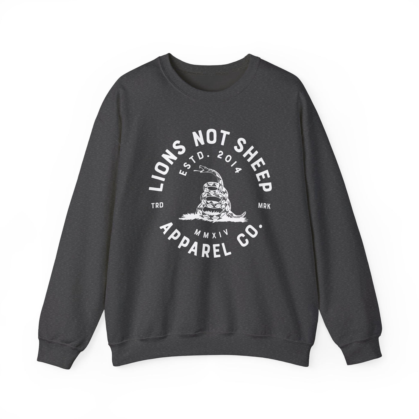 Lions Not Sheep "Don't Tread on Me" Unisex Crewneck Sweatshirt