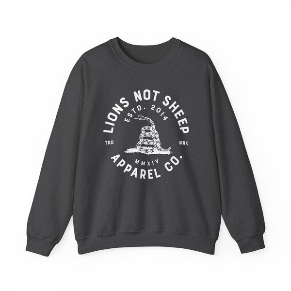 Lions Not Sheep "Don't Tread on Me" Unisex Crewneck Sweatshirt