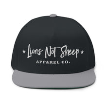 Lions Not Sheep "Apparel Co." Flat Bill Hat - Dark Version Old