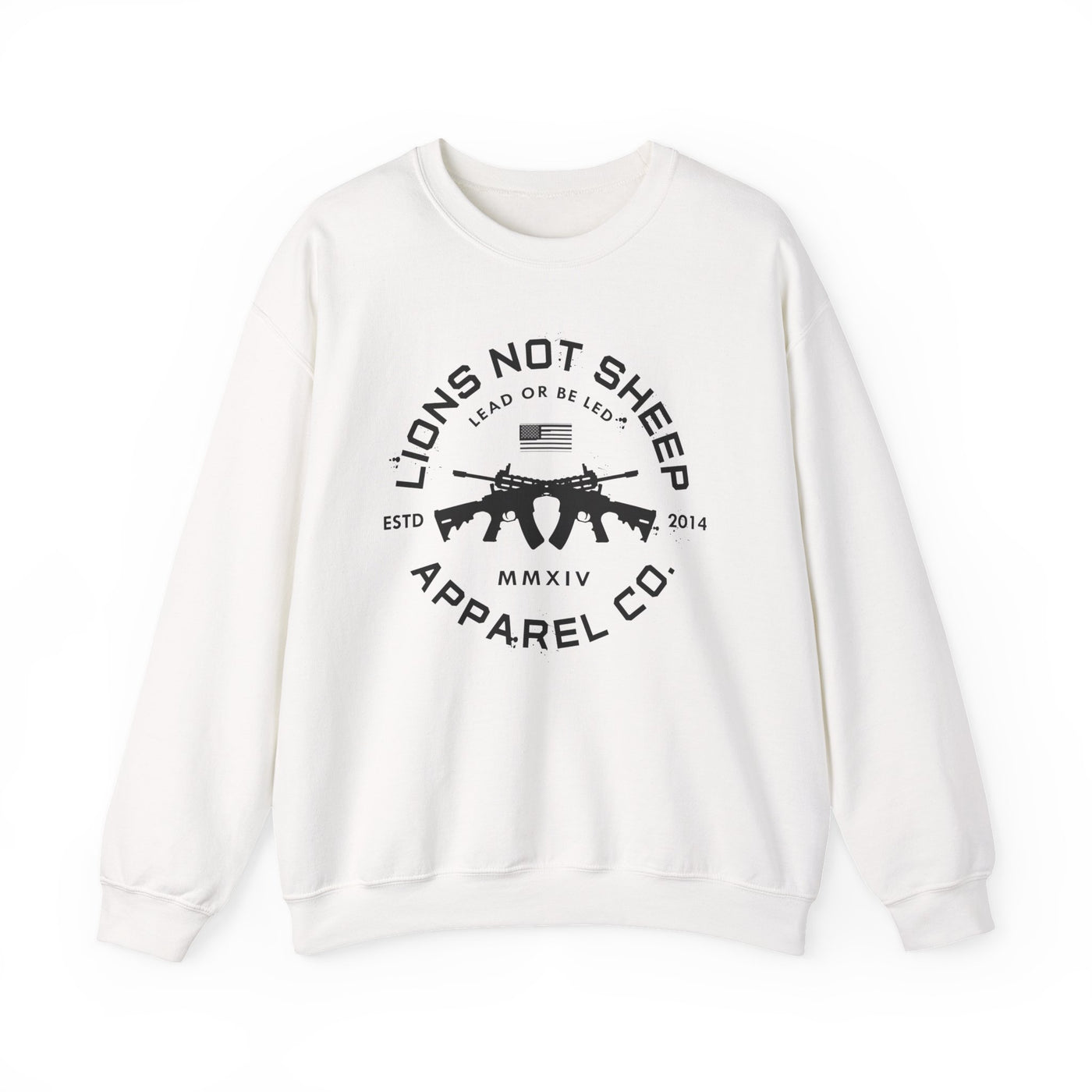 Lions Not Sheep "Cross Guns" Unisex Crewneck Sweatshirt