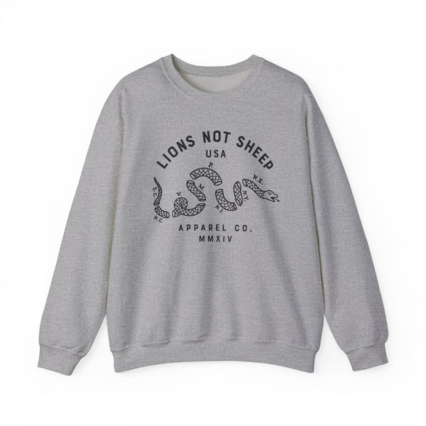 Lions Not Sheep "Vintage Snake" Unisex Crewneck Sweatshirt