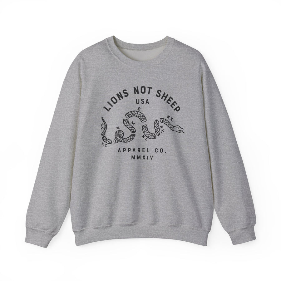 Lions Not Sheep "Vintage Snake" Unisex Crewneck Sweatshirt