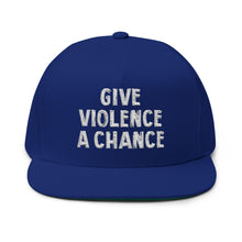Lions Not Sheep "Give Violence A Chance" Flat Bill Hat - Dark Version Old