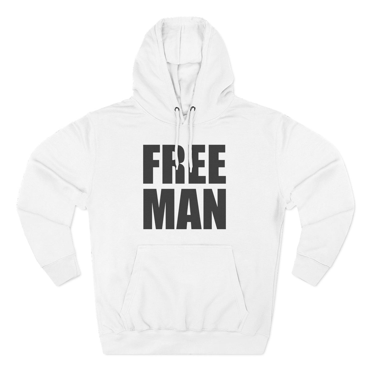 Lions Not Sheep &quot;Free Man&quot; Three-Panel Fleece Hoodie