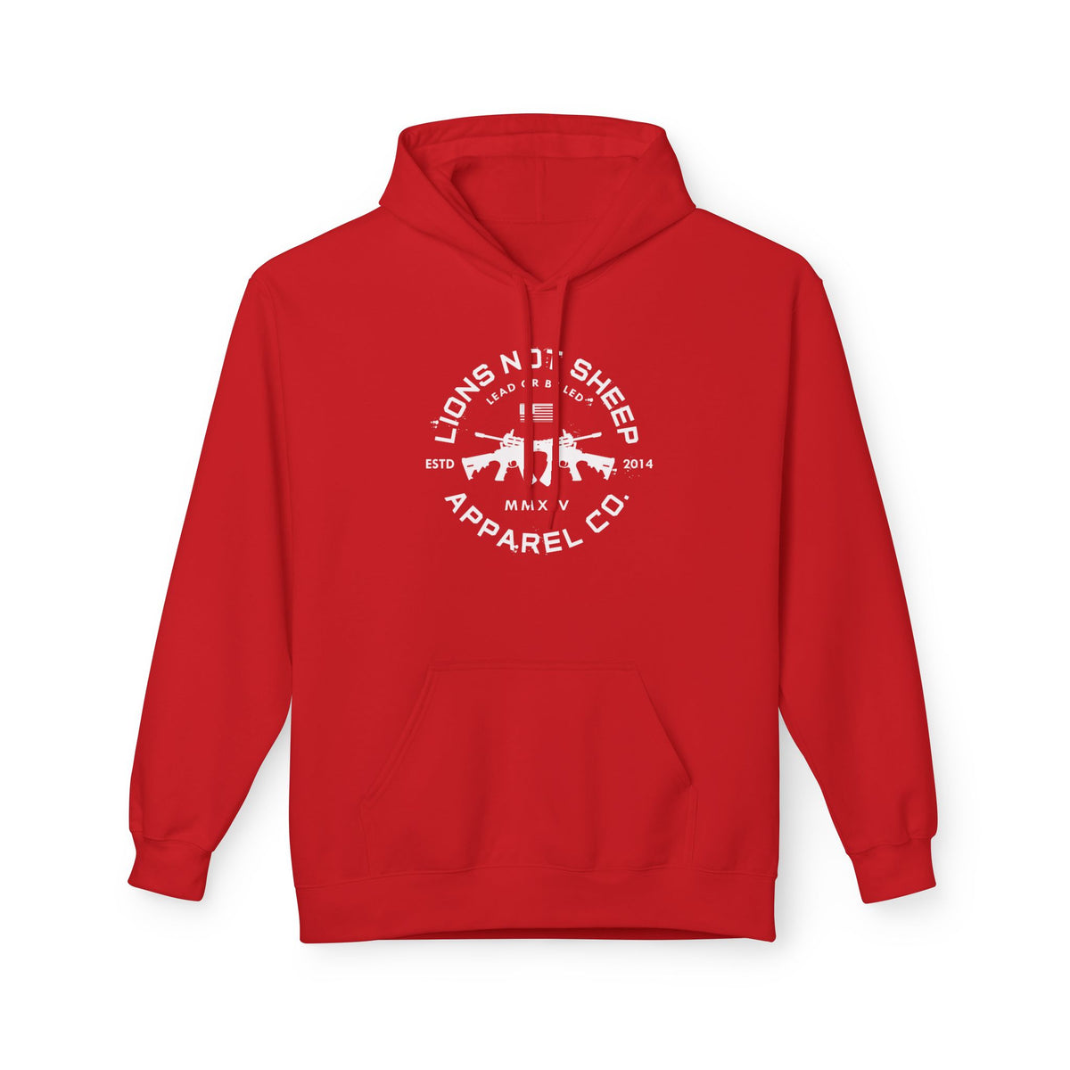 Lions Not Sheep "Cross Guns" Softstyle Fleece Hoodie