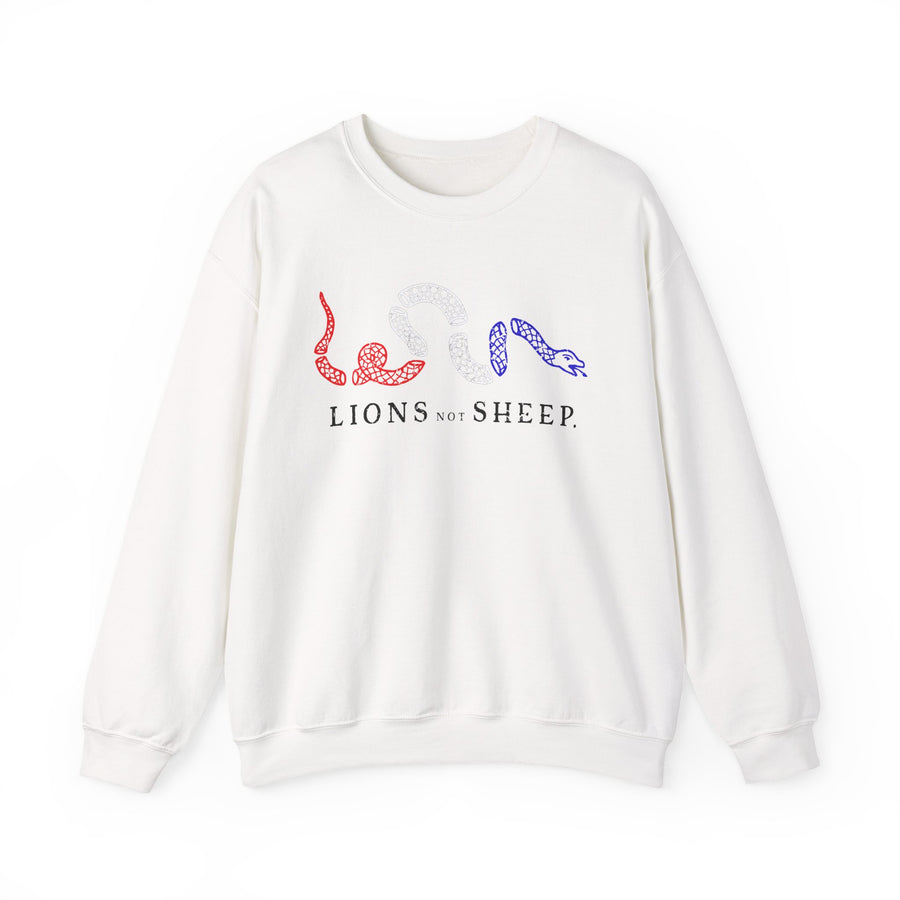 Lions Not Sheep "Join or Die" Unisex Crewneck Sweatshirt