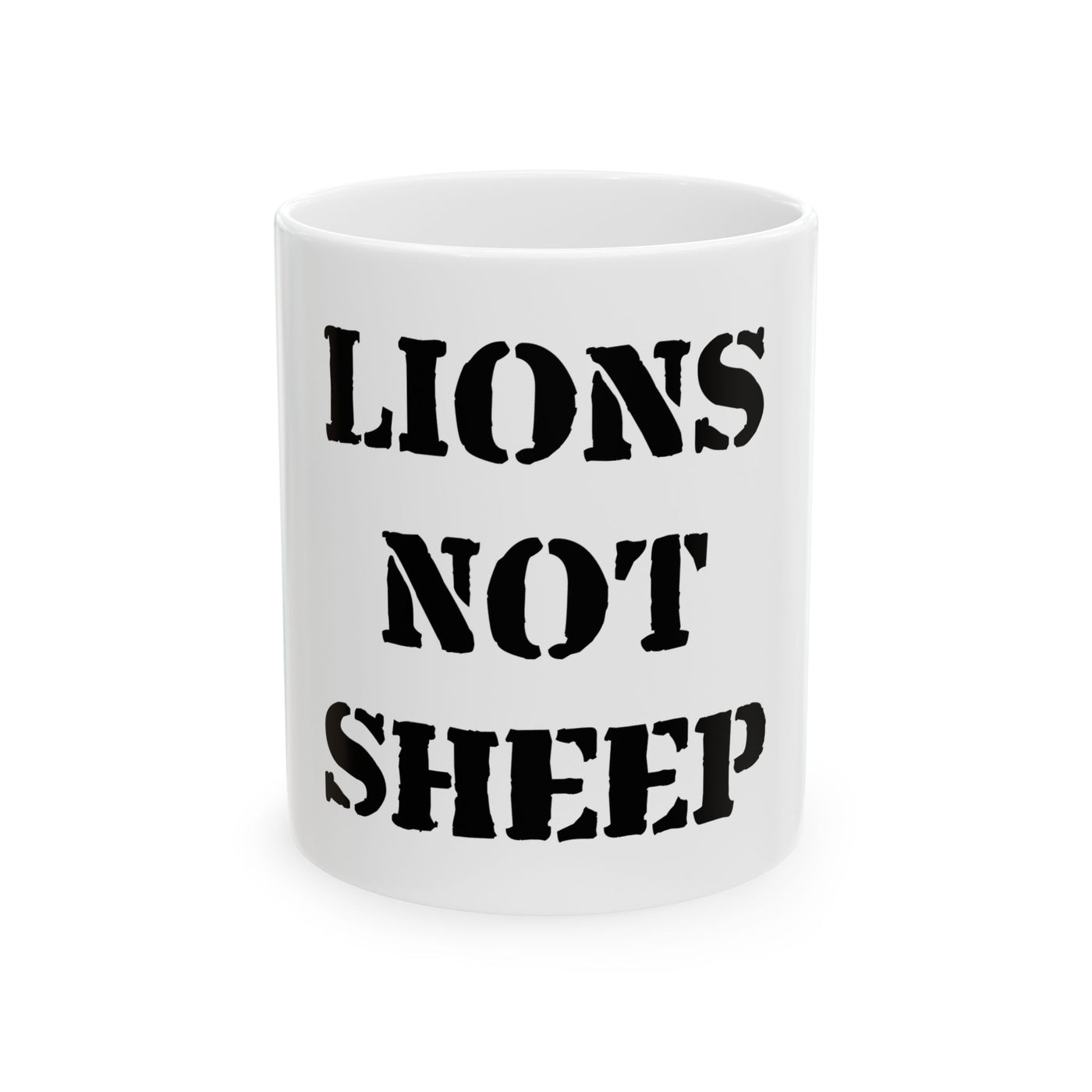 Lions Not Sheep 'OG' White Mug