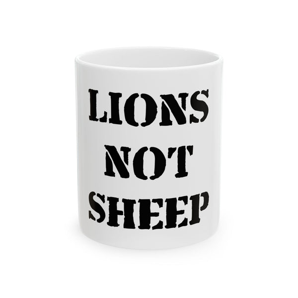 Lions Not Sheep 'OG' White Mug