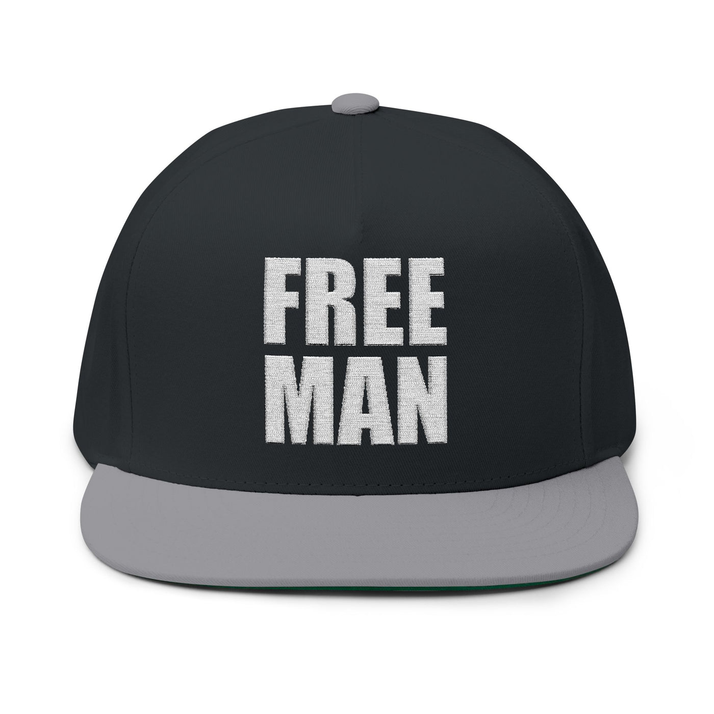 Lions Not Sheep "Free Man" Flat Bill Hat - Dark Version Old