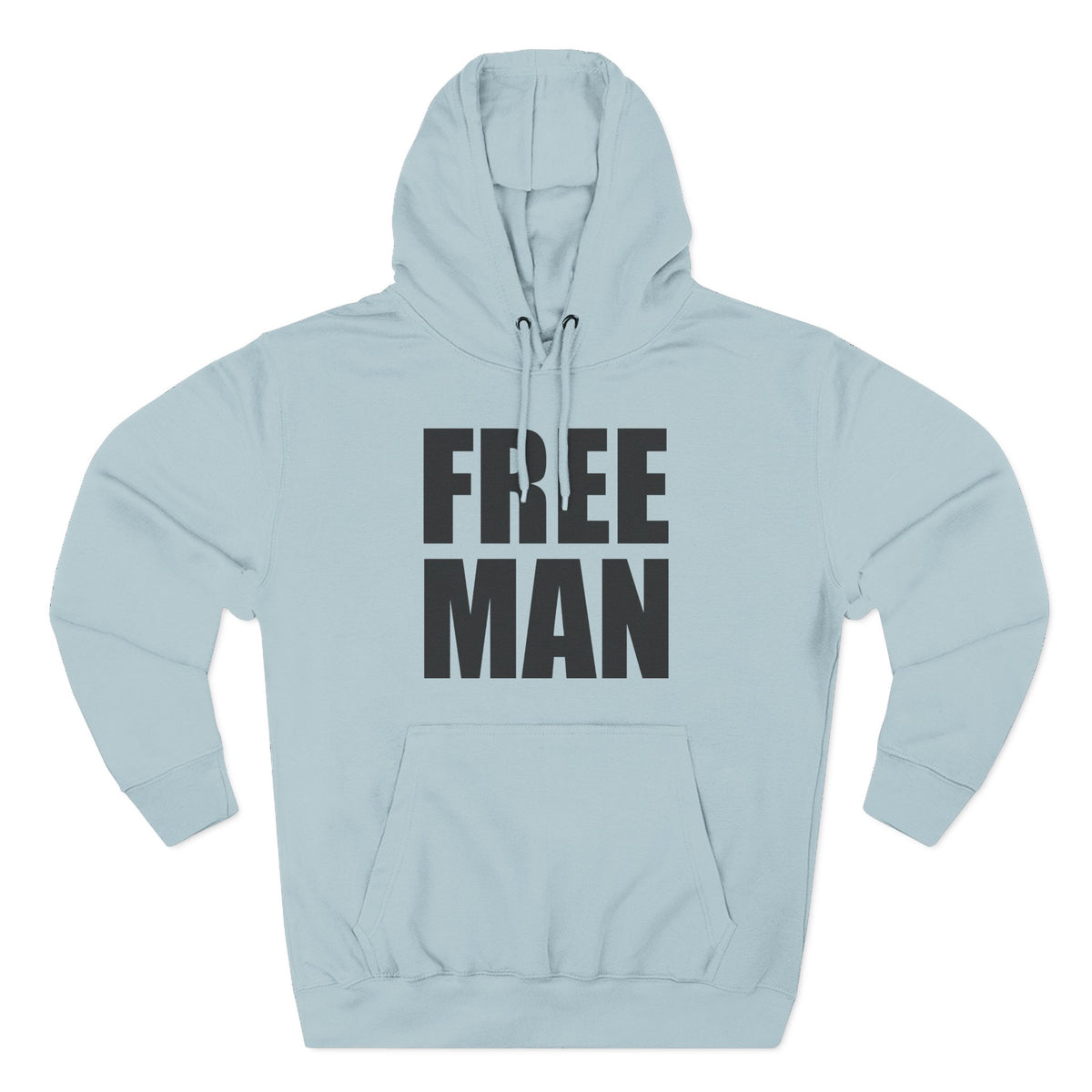 Lions Not Sheep &quot;Free Man&quot; Three-Panel Fleece Hoodie