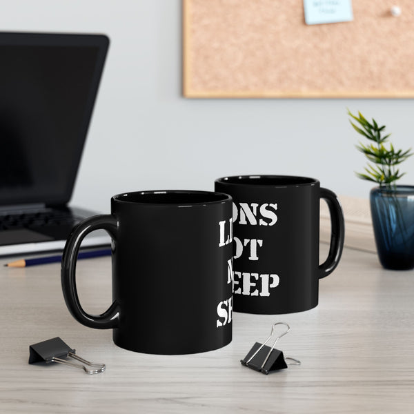 Lions Not Sheep 'OG' Black Mug