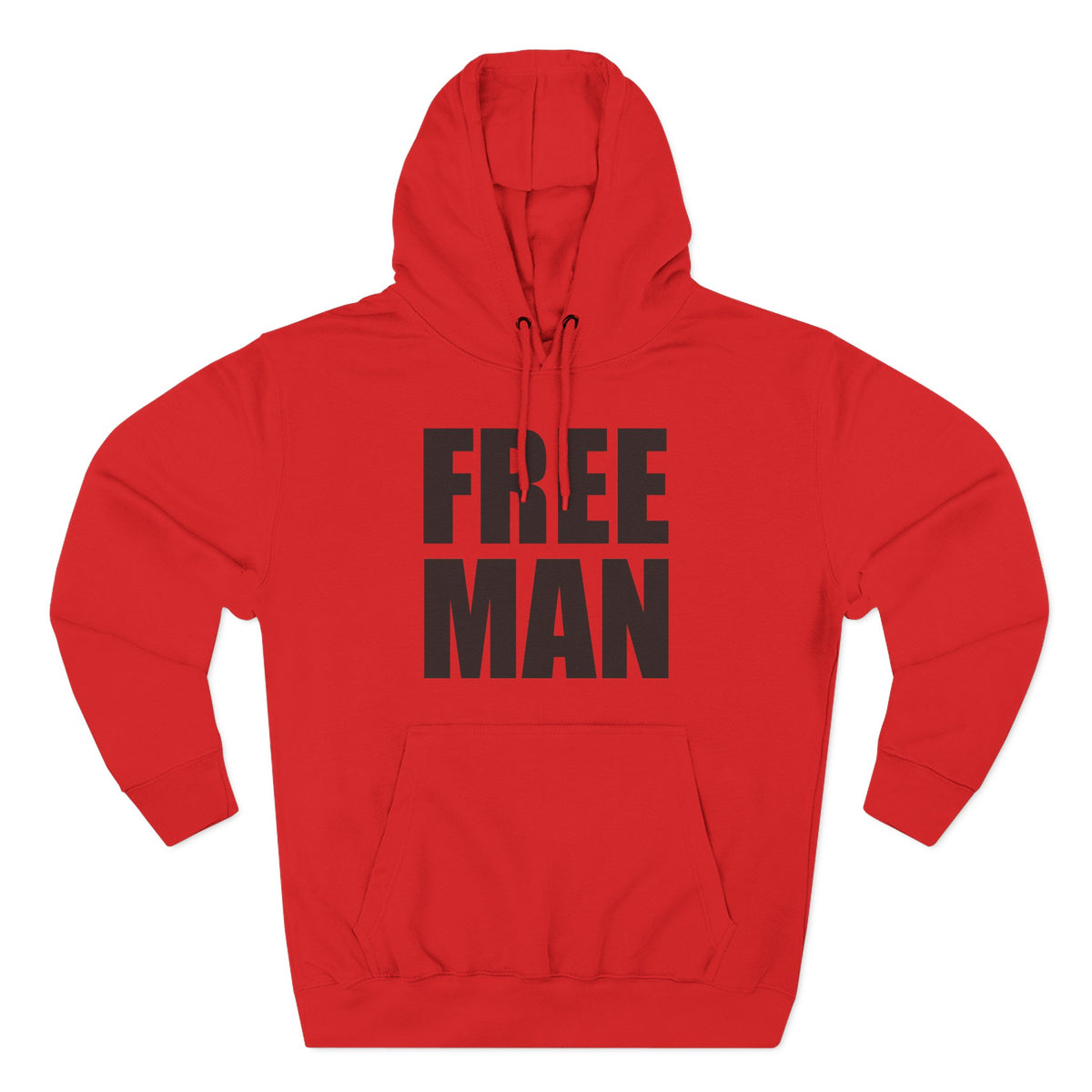 Lions Not Sheep &quot;Free Man&quot; Three-Panel Fleece Hoodie