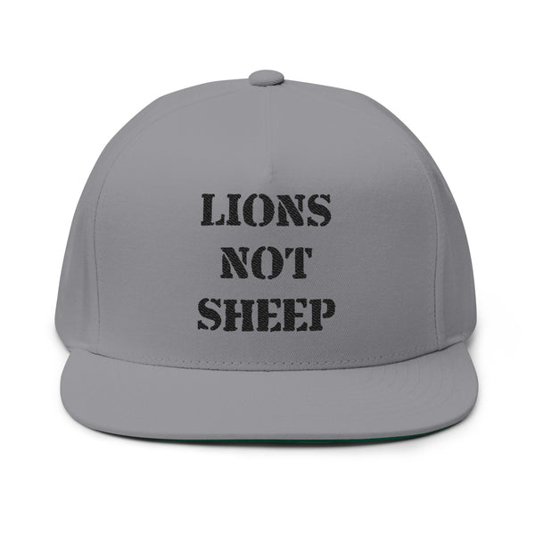 Lions Not Sheep "OG" Flat Bill Hat - Light Version Old