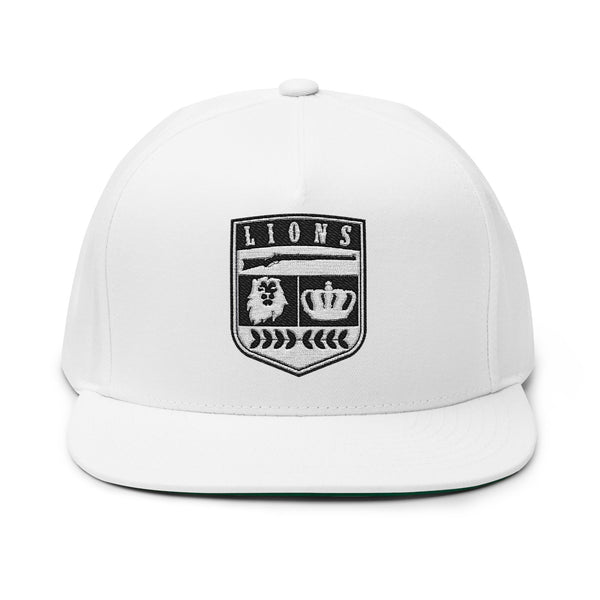 Lions Not Sheep "Crest" Flat Bill Hat - Light Version Old