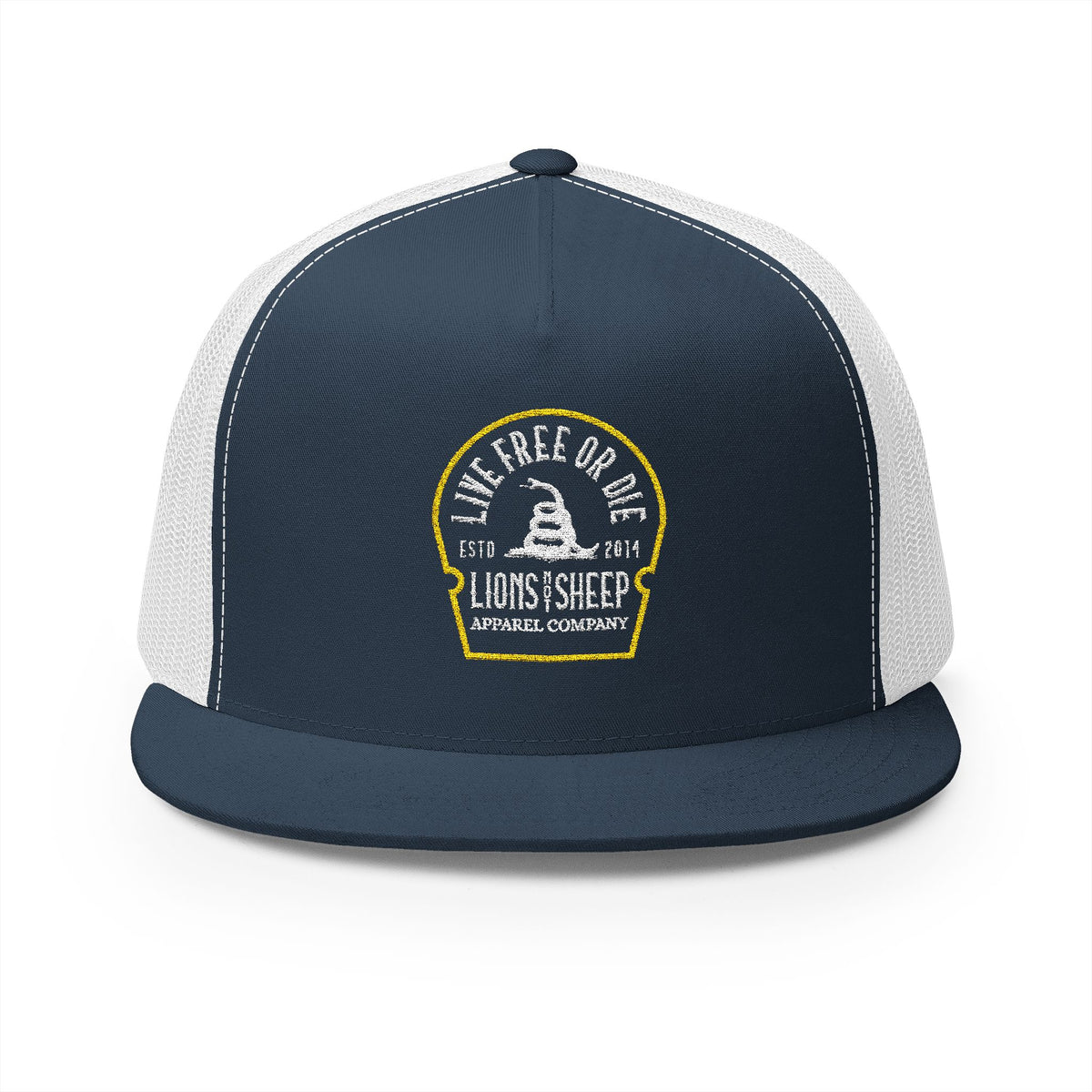 Lions Not Sheep &quot;Live Free or Die&quot; 5 Panel Trucker Hat